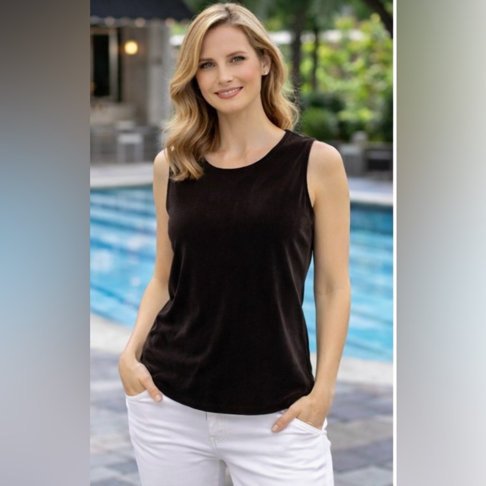 Easy Spirit Elegant Black Tank Top